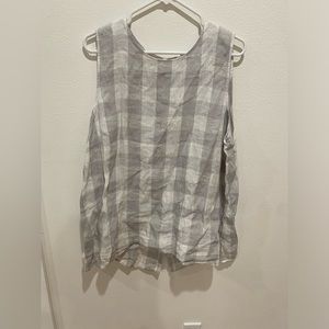 J.Jill love linen XL gingham  linen shirt